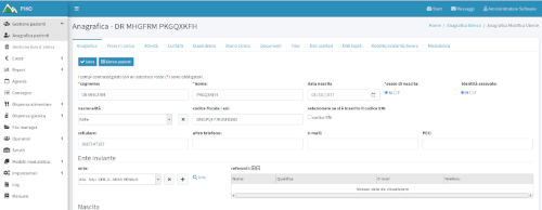 anagrafica paziente piko